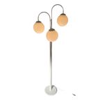 Space Age Design / Mcm - Waterfall Lamp With Glass Spheres - Vintage Floor Lamp With Three Adjust thumbnail 4