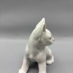 Kitty Cat Wit Porselein 70's thumbnail 2