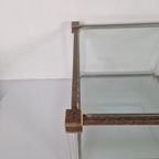 Hollywood Regency Glas En Perspex Bijzettafel Vintage. thumbnail 7