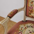 Brocante Vintage Gobelin Queen Ann Stoeltje, Fauteuiltje 03 thumbnail 8