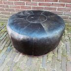 Leren Jaren 70 Poef Van 73 Cm Diameter thumbnail 5