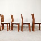 70'S Brutalist Dining Chairs - Bouclé Fabric thumbnail 15