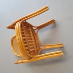 4 X Rattan /webbing Dining Chairs 80s In Beautiful Condition thumbnail 4