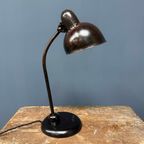 Ongemerkte Zwarte Kaiser Idell Bureaulamp Model 6551 thumbnail 15