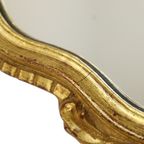 Bladgoud Vergulde Deknudt Kuifspiegel Facet Hollywood Regency thumbnail 3