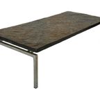 Vintage Brutalist Coffee Table With Chrome Frame, 1970 thumbnail 3