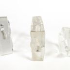 Walther Glass - Design Heiner Dusterhaus - Kandelaars - Set (3) - 1970'S thumbnail 4