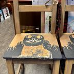 2 Stoelen Met Stoere Uil thumbnail 3