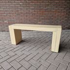 Vintage Halbank Volhout Grenen Bankje Tuinbank Bank thumbnail 8