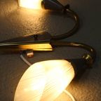 Vintage Buigbare Wandlamp - Jaren '50, Messing, Glas thumbnail 11