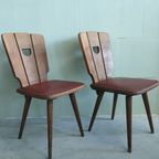 Brutalist Pubstoelen Jaren 50 (Diverse Soorten, Meerdere Beschikbaar) thumbnail 3