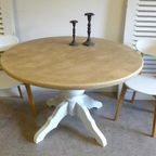 Prachtige Witte Landelijke Uitschuifbare Tafel thumbnail 23