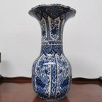 Vintage Delftsblauwe Vaas Tulpvaas Porselein thumbnail 2