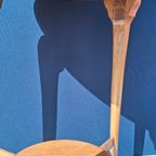 Antieke Vintage Wijntafel, Ronde Eikenhouten Bijzettafel thumbnail 5