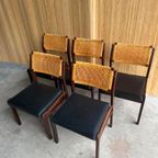 Set/5 Vintage Top Form Stoelen, 1960, Skai Webbing thumbnail 7