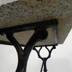 Tuintafel, Bistrotafel Met Granieten Blad, Jaren 30 thumbnail 15