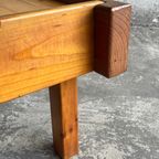 Brutalist Pine Side Table thumbnail 7