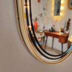 Vintage Organichse Spiegel Wandspiegel Mirror Goud Zwart thumbnail 6