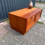 Lowboard Tvmeubel Kastje Vintage Teak Fineer thumbnail 6