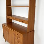 Scandinavisch Vintage Teak Fineren Dressoir/ Boekenkast Midsund thumbnail 14