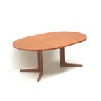 Grote Vintage Verlengbare Ovalen Eettafel Van Glostrup Gemaakt In De Jaren ’60 thumbnail 5