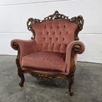 Vintage Barok Fauteuil / Éénzit / Retro Stoel thumbnail 15