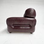 Italiaanse Lederen Fauteuil In De Stijl Van Sapporo, 1970's thumbnail 11