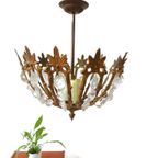 Retro Vintage Hanglamp Antiek Goud Kleur Plafondlamp thumbnail 2