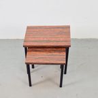 Vintage 2 Bijzettafel Nesting Pastoe Mimiset ´60 Mid Century thumbnail 3