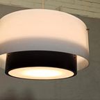 Vintage Mid Century Modern Hanglamp, Wit En Zwart thumbnail 7