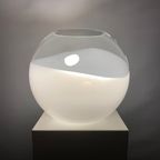 White Glass Globe Table Lamp By Ilu Di Vetro Xl 1980 thumbnail 2