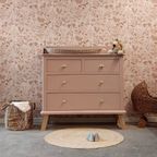 Vintage Prachtige Commode / Ladekast Zachtroze “roos” thumbnail 2