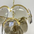 Vistosi Gold Smoked Glass , 1970S Pendant Lamp Hanging Lamp thumbnail 9