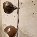Vintage Vloerlamp Bruine Bollenlamp Bollamp Gepo , Herda ? thumbnail 4