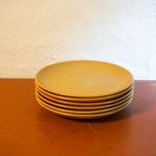 Vintage Grès Stoneware Dinner Plates * Set Of 6 * Minimal Mid-Century Tableware thumbnail 10