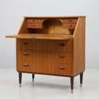 Vintage Teak Ladekastje, Secretaire ,Zweden 1960 (22552) thumbnail 6