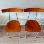 5X Italiaans Vintage Eetkamerstoelen Bonaldo thumbnail 6