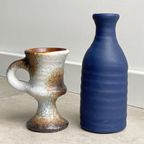 Set Van 2 Vintage Keramiek Vaasjes, Vest Van Woerden thumbnail 2