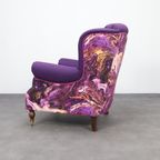 Classic Wing Chair In The Style Of Howard & Sons, 1960s thumbnail 7