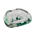 Kristalunie Maastricht - Max Verboeket - Geslingerde Kleuren Van Helder Glas Met Groen - 60's thumbnail 8