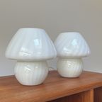 Mushroom Swirl Lampen Van Opaline Glas thumbnail 5