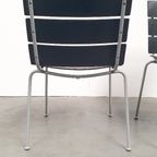 Giancarlo Vegni Fasem Italy Stripe Zadelleer Stoelen Vintage Design thumbnail 11