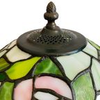 Vintage Mid-century Xl Tiffany Tafellamp Jaren 60 Bloemen thumbnail 10