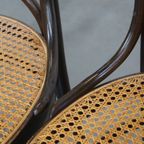 Set Van 4 Hoge Vintage Bentwood “long John” Thonet Design Stoelen thumbnail 16