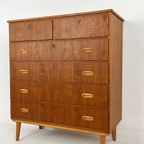 Scandinavisch Vintage Teak Fineren Ladekast Bjorli thumbnail 8