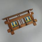 Art Nouveau Wall Coat Rack With Tiles thumbnail 11