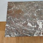 Vintage Antiek Bureau Buro Sidetable Kaptafel Marmer Blad thumbnail 9