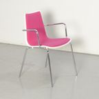 Frontseat Vergaderstoel, Paars / Wit, 4-Poot Onderstel thumbnail 2