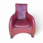 Montis / Gerard Van Den Berg / 1990s / Bordeaux Red Leather thumbnail 10