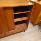 Vintage Deens Highboard Dressoir Teak Kast Kastje thumbnail 5